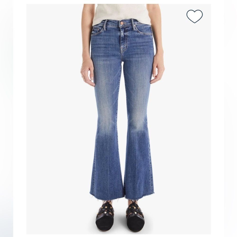 Mother The Weekender Fray size 32 Denim Blue Jeans Walking On Coals